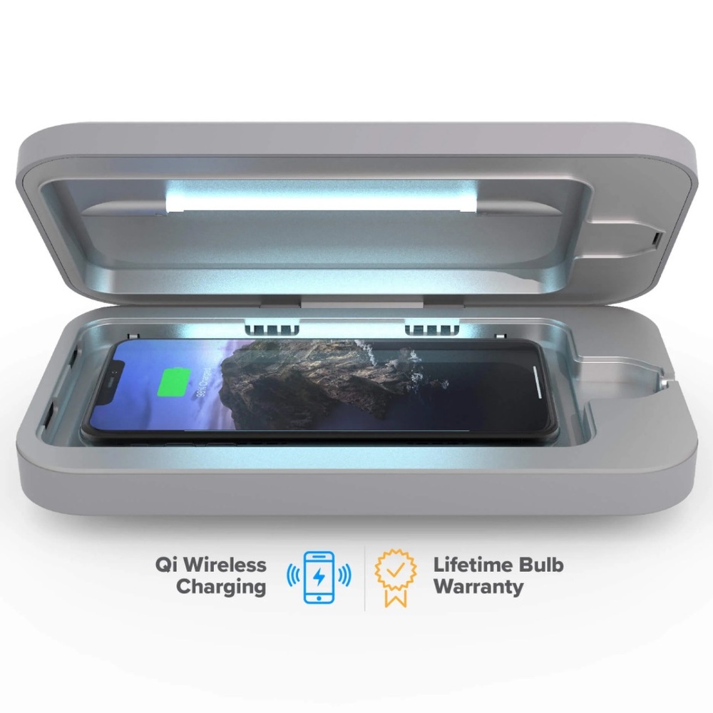 PhoneSoap Wireless: Phone Qi Wireless Charger And Sanitizer